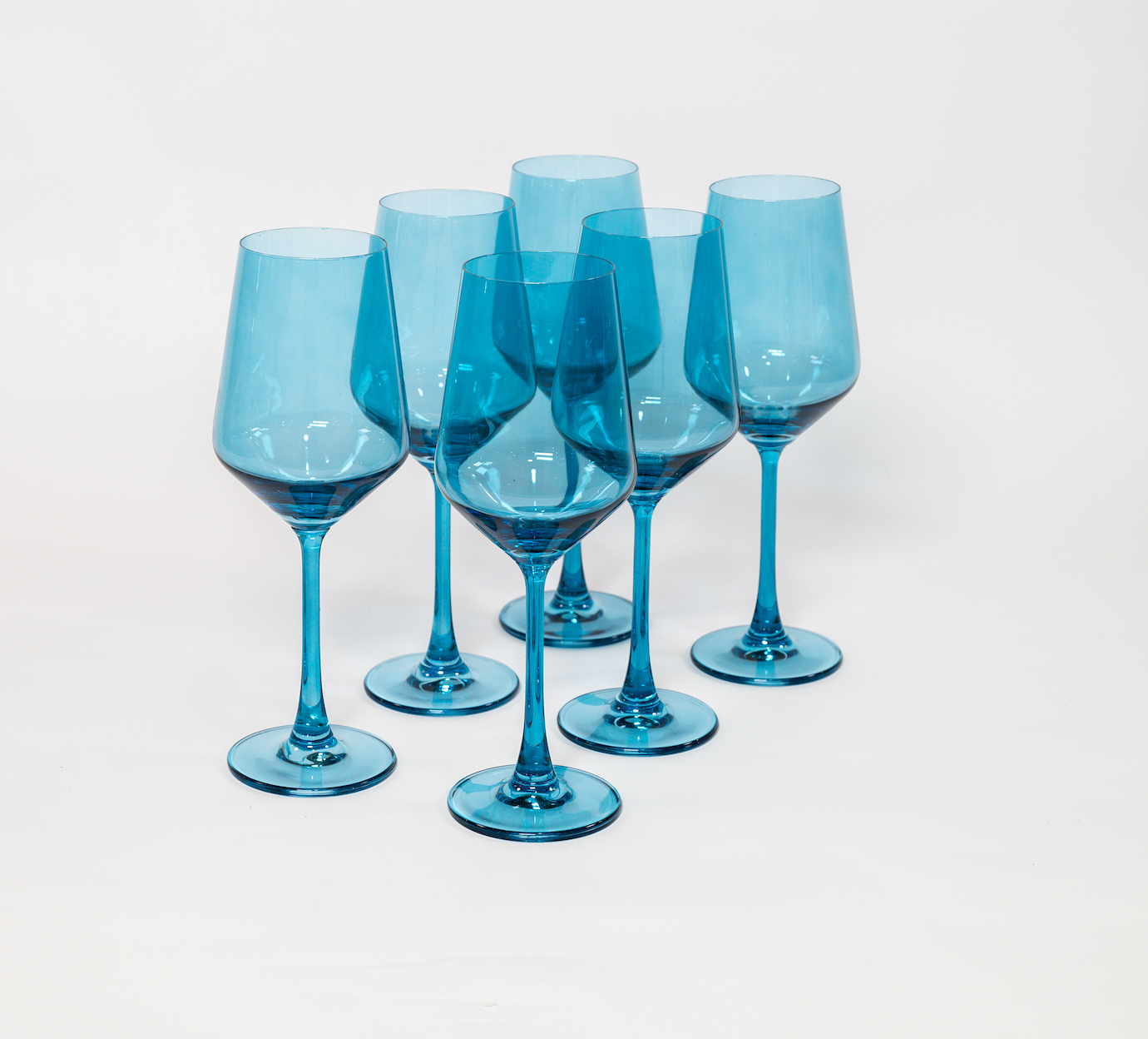 Blue Lagoon | Colored Wine Glass