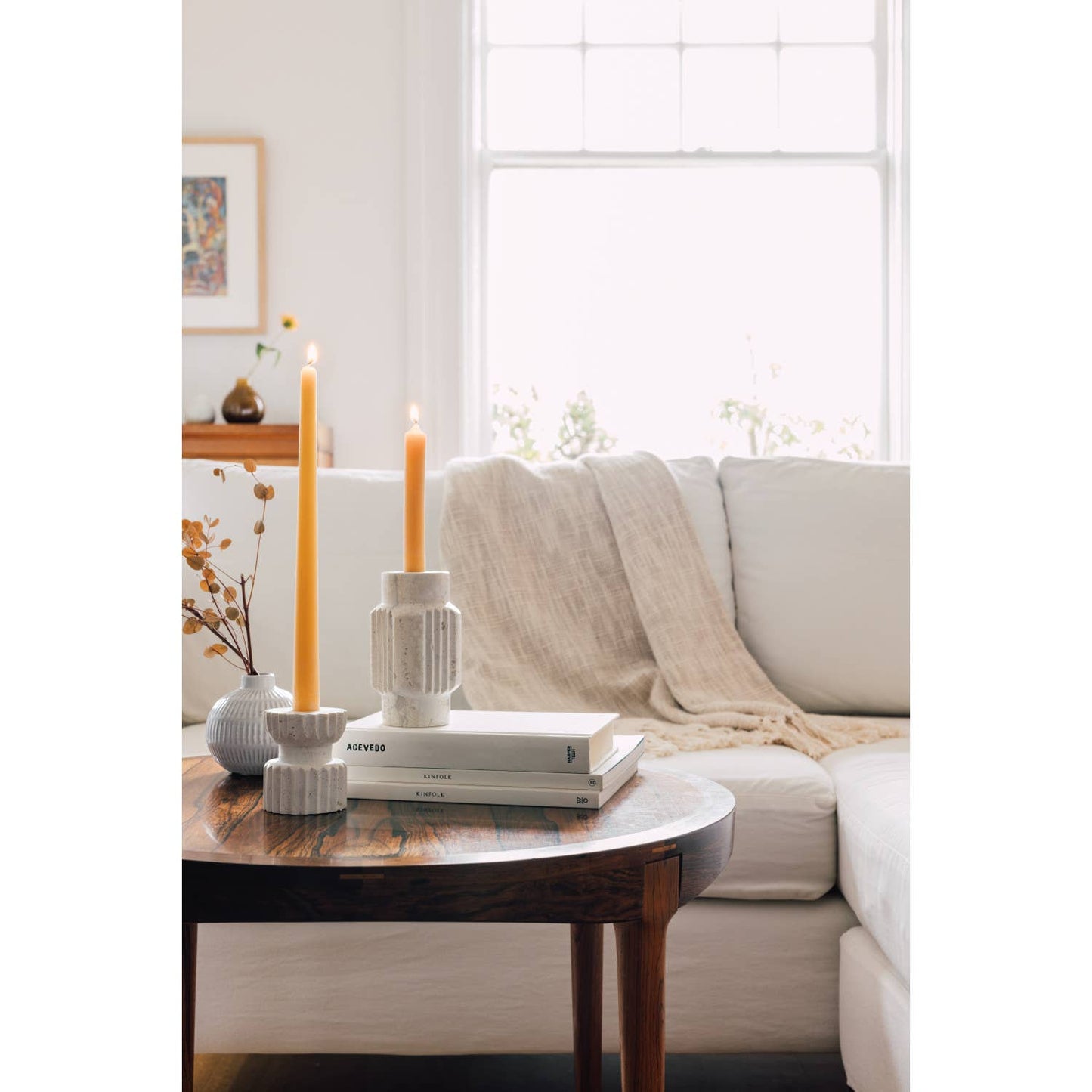 Pearl Ceramic Bud Vase