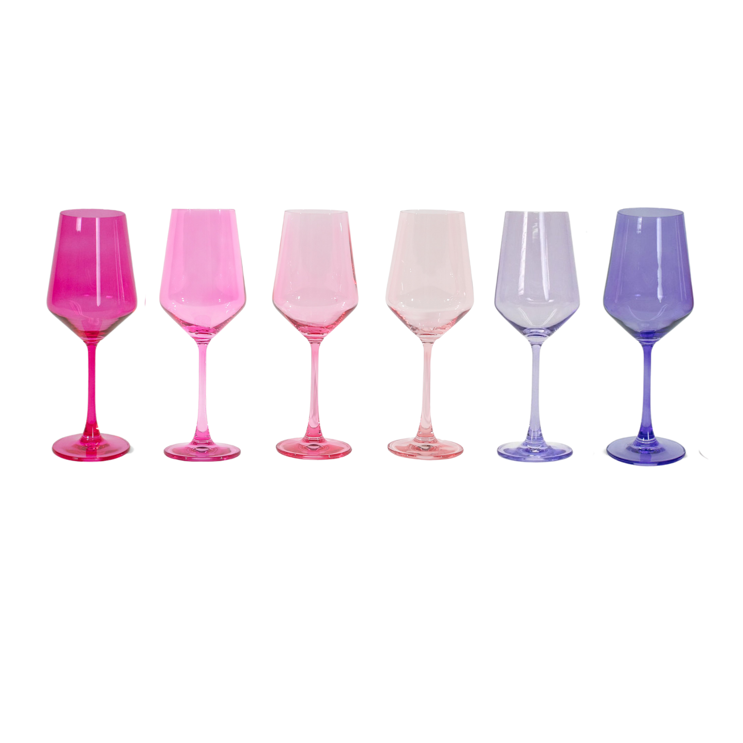 Tickle Me Pink | Colored Wine Glass