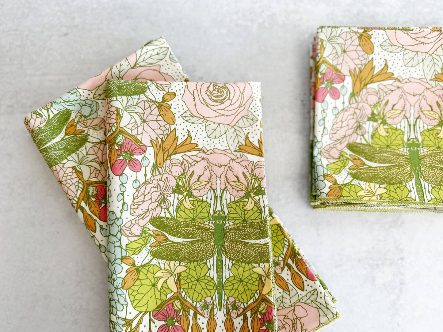 Dragonfly Garden Cloth Napkins | Dinner