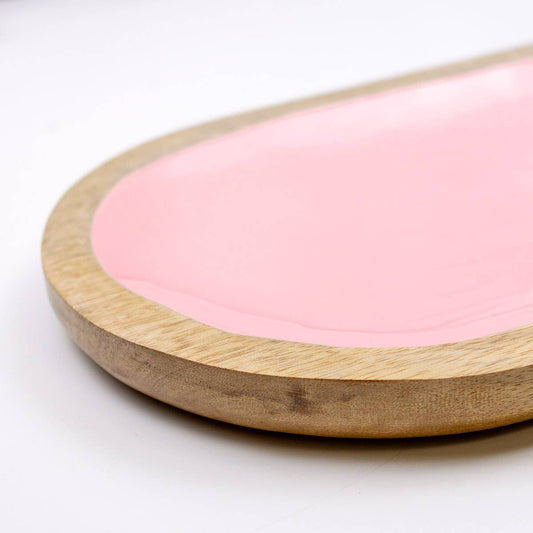 Hogan Serving Tray | Natural/Pink