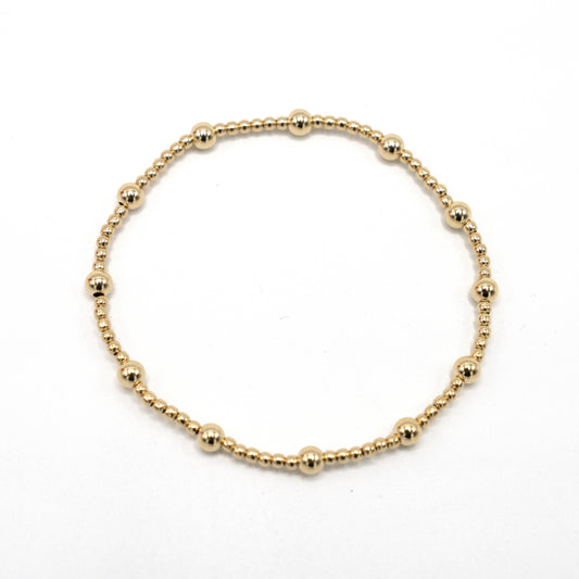 2mm4 Malibu 14k Gold-Filled Beaded Bracelet | 7"