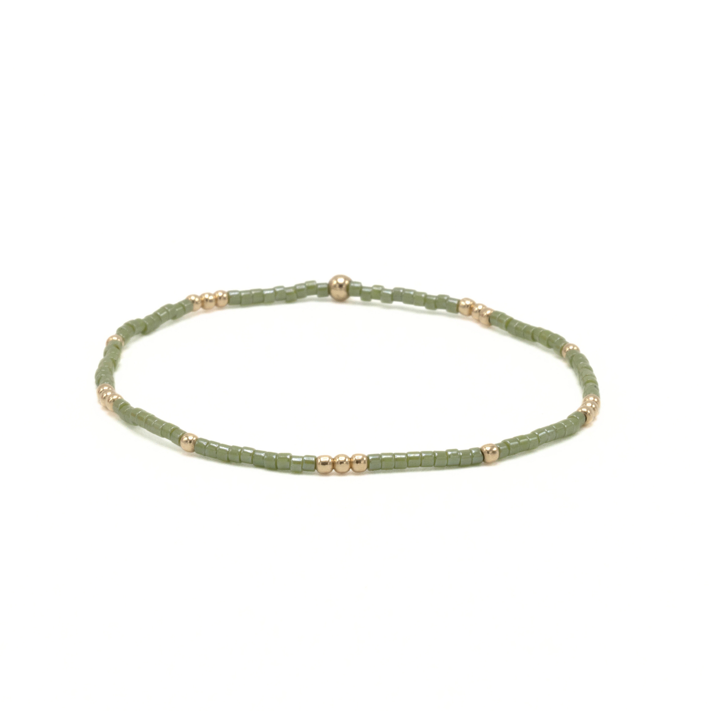 2mm Newport EVERGREEN + Gold Filled Waterproof Bracelet | 6.5"
