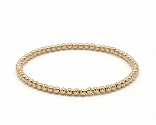 3mm Gold Filled Karma Waterproof Bracelet | 7"