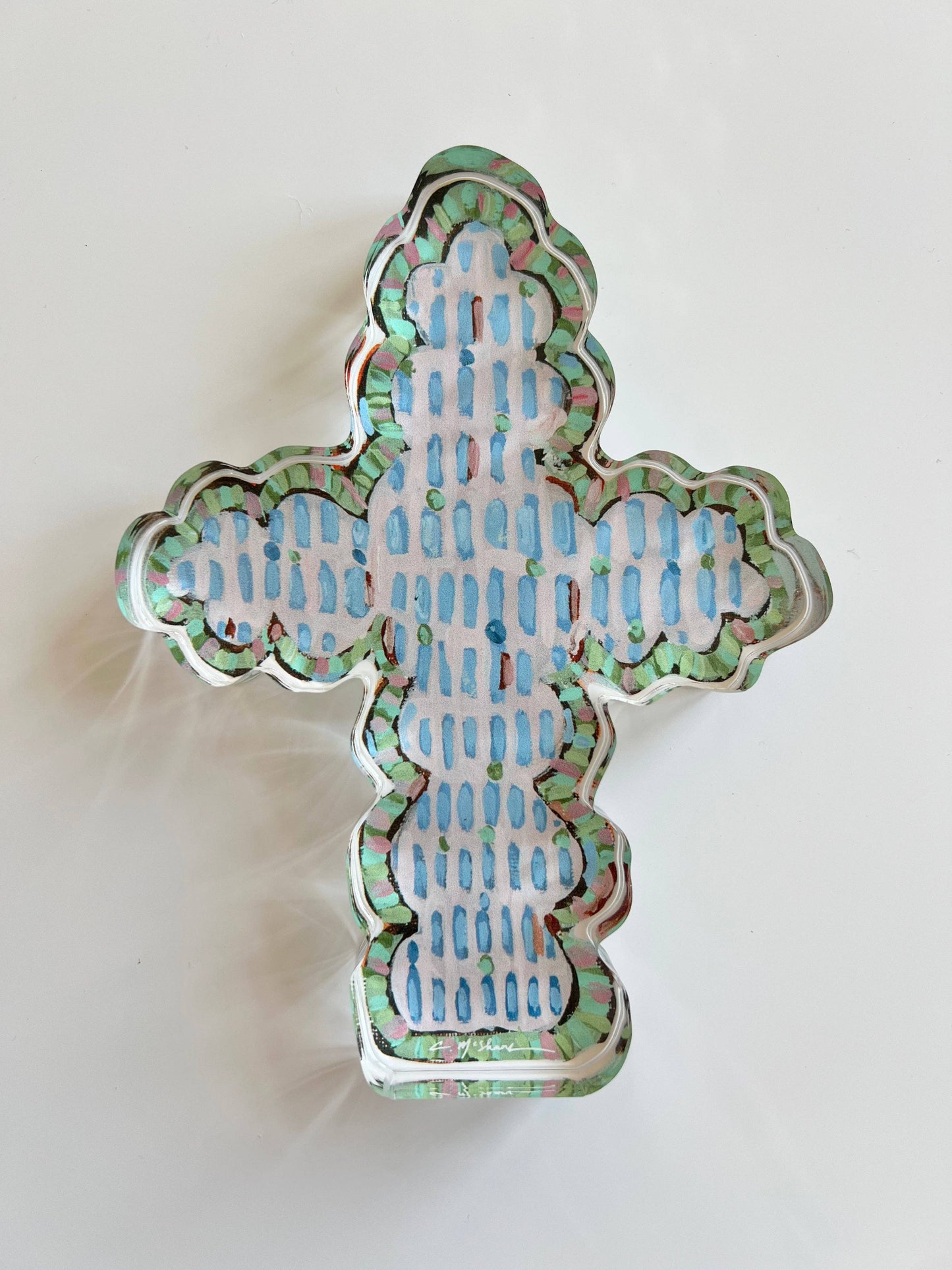 "Faithful Cross I" Acrylic Mini Sheflie