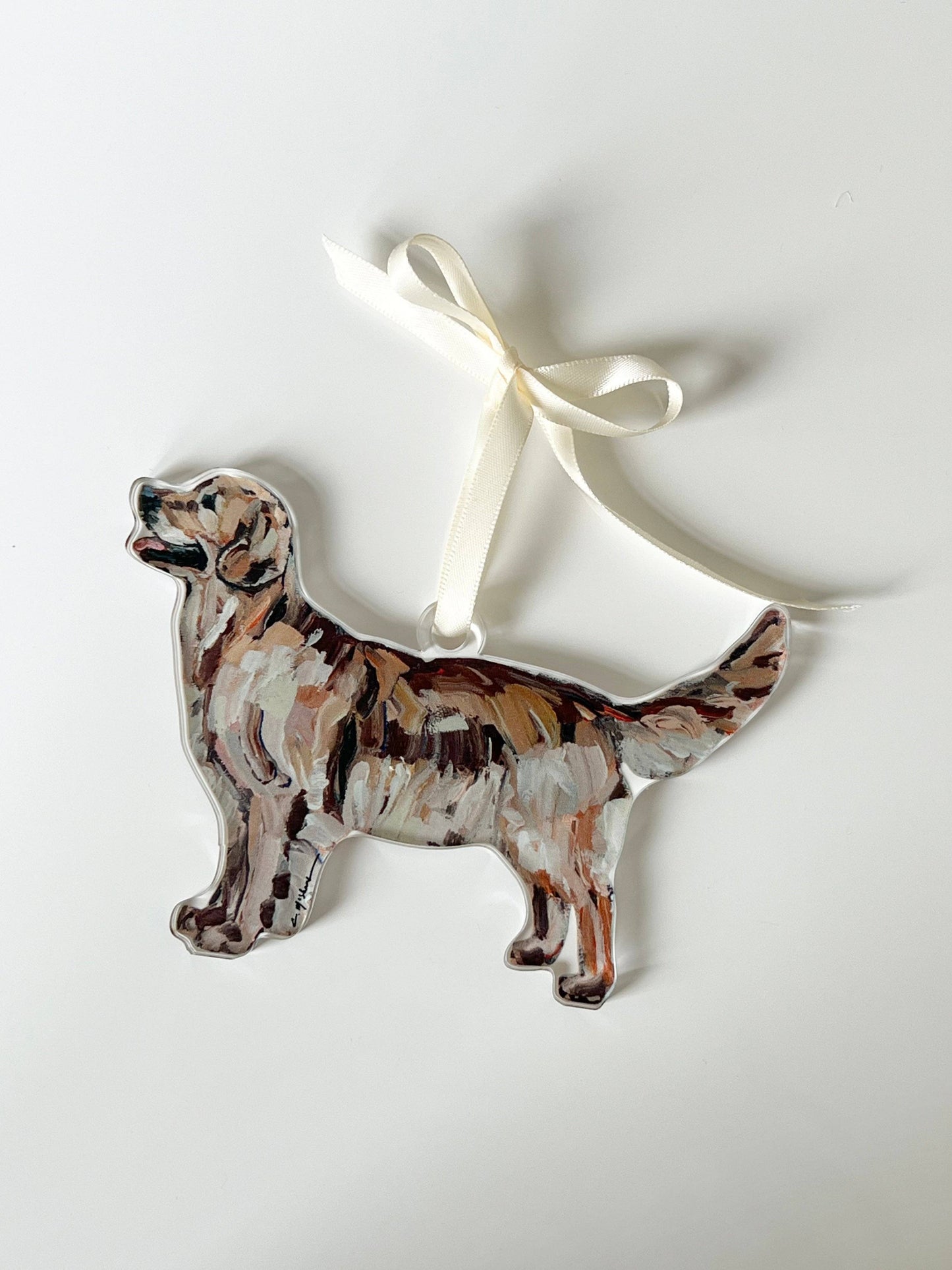"Golden Retriever Dark" Ornament