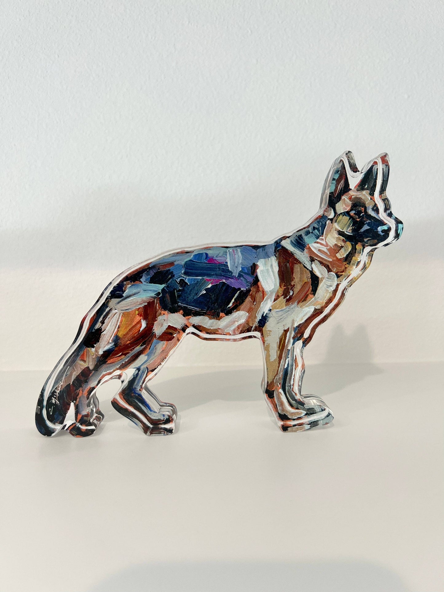 "German Shepherd" Acrylic Shelfie Small