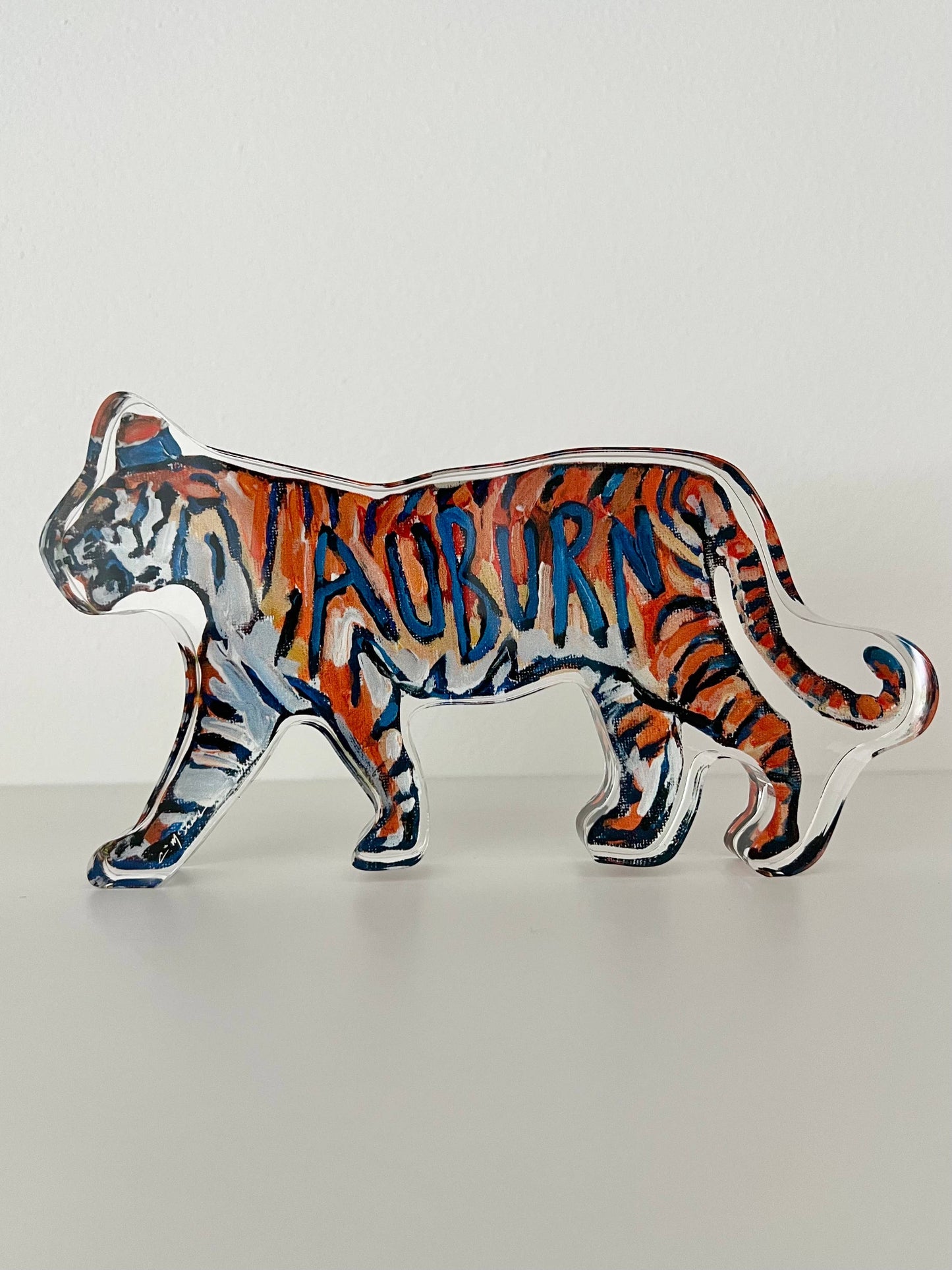 "Auburn Tiger II" Acrylic Shelfie Small