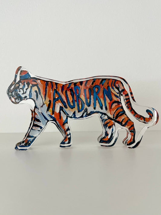 "Auburn Tiger II" Acrylic Shelfie Small