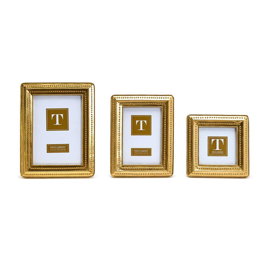 Gold Beaded Edge Photo Frame 4x4