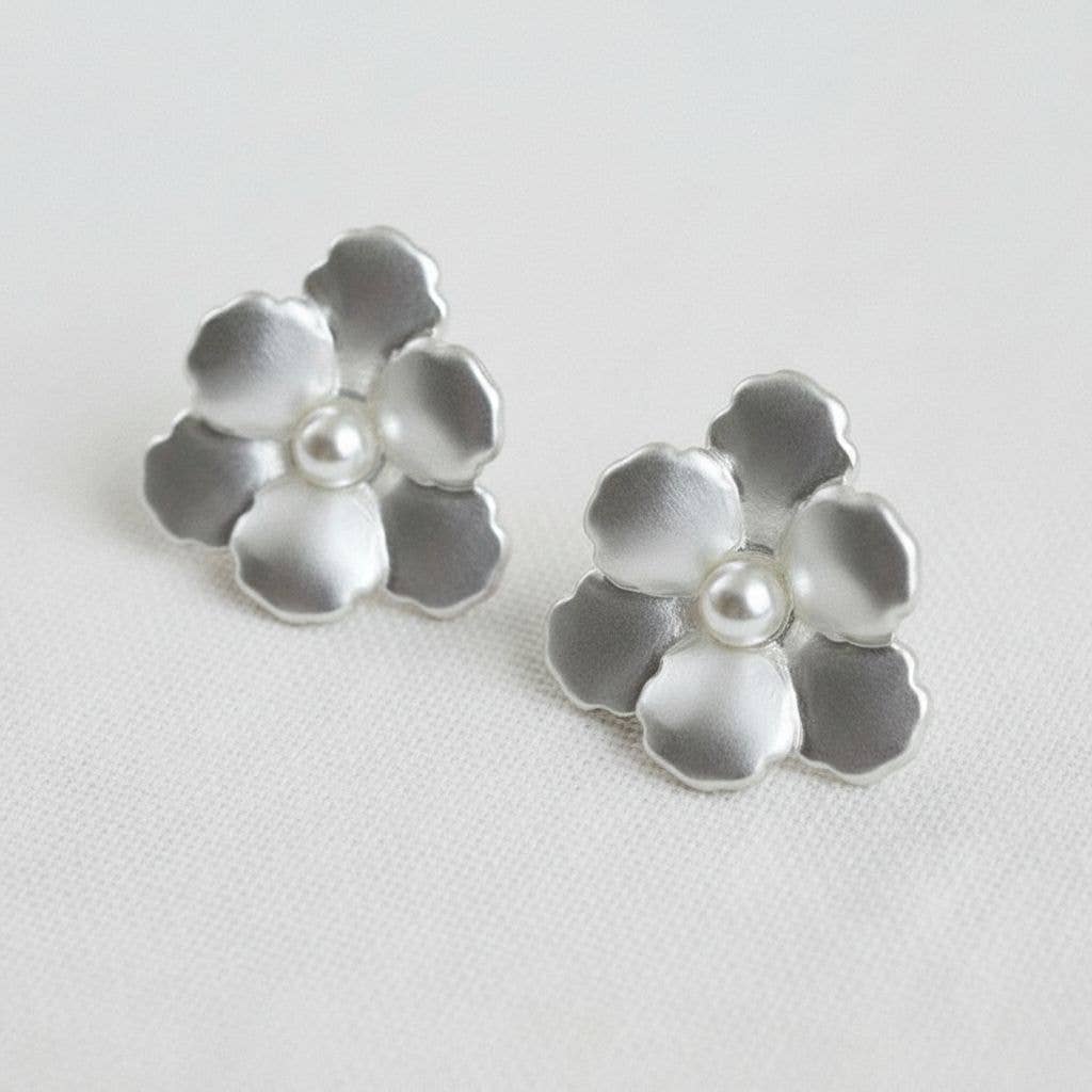 Artistic Floral Design Drop Earrings