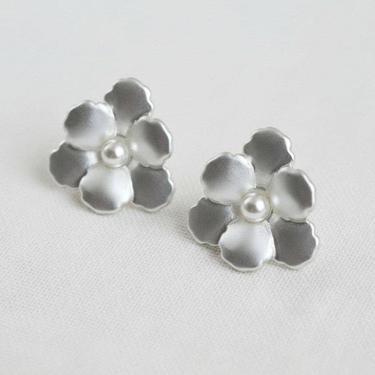 Artistic Floral Design Drop Earrings