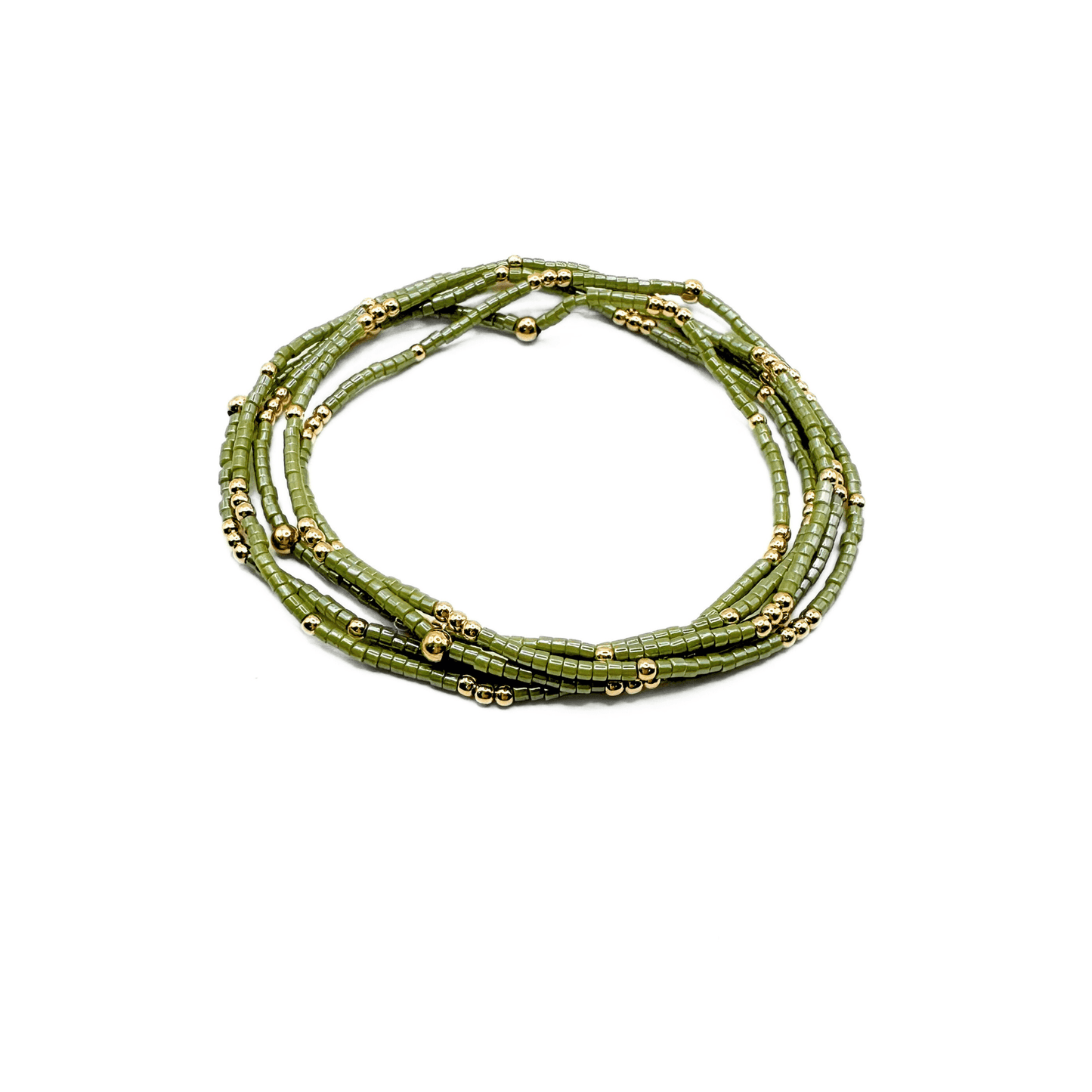 2mm Newport EVERGREEN + Gold Filled Waterproof Bracelet | 6.5"
