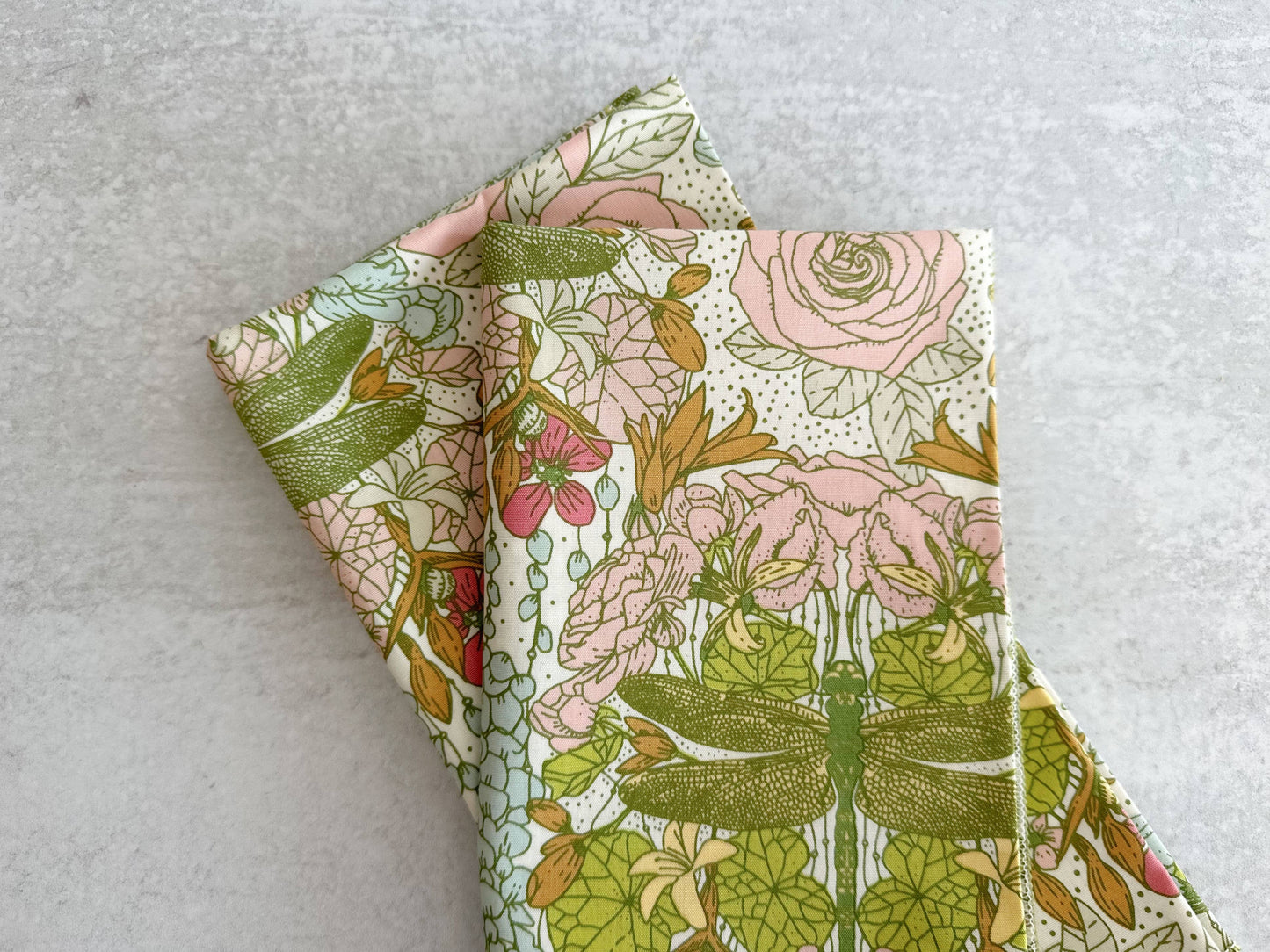 Dragonfly Garden Cloth Napkins | Dinner