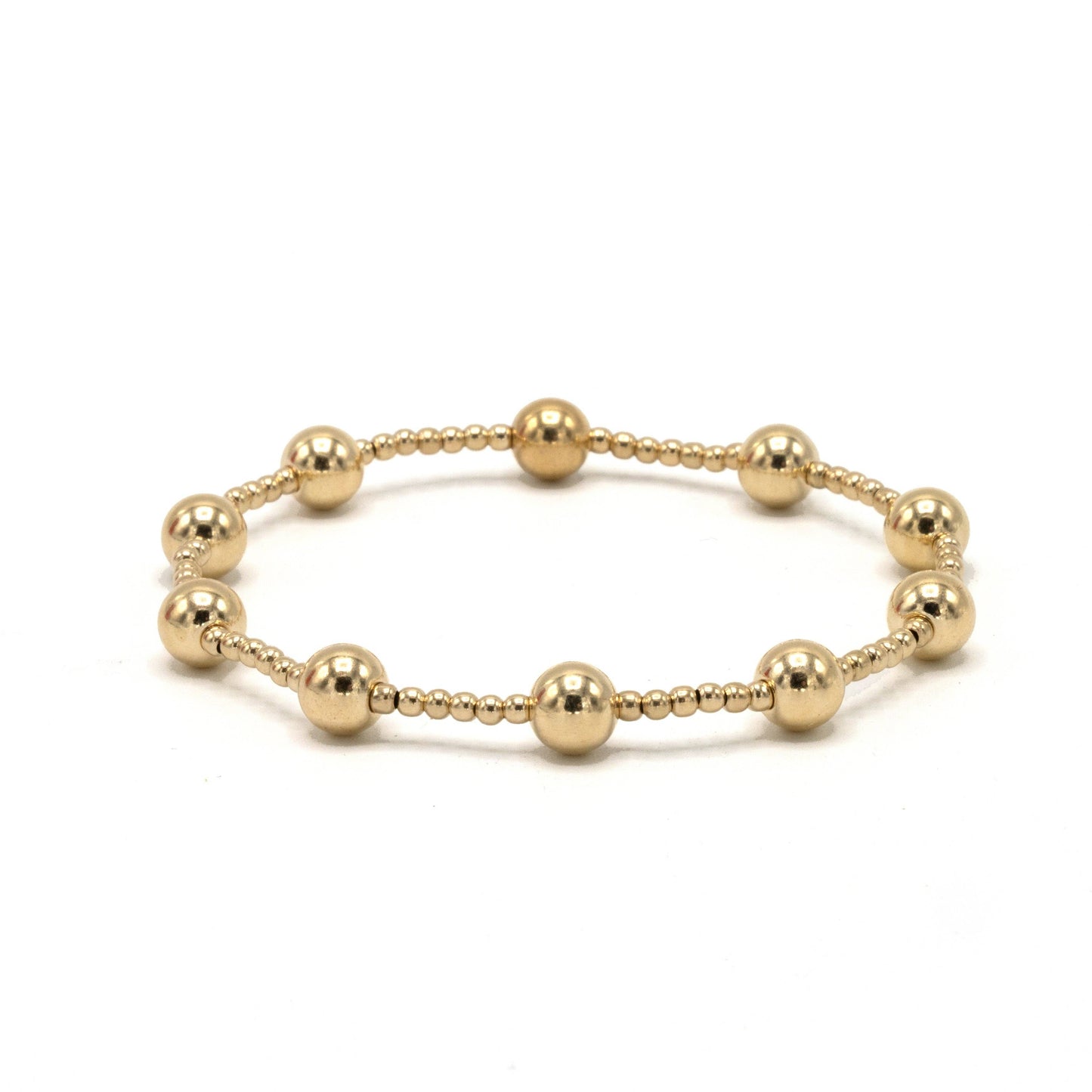 2mm4 Malibu 14k Gold-Filled Beaded Bracelet | 7"