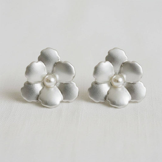 Artistic Floral Design Drop Earrings