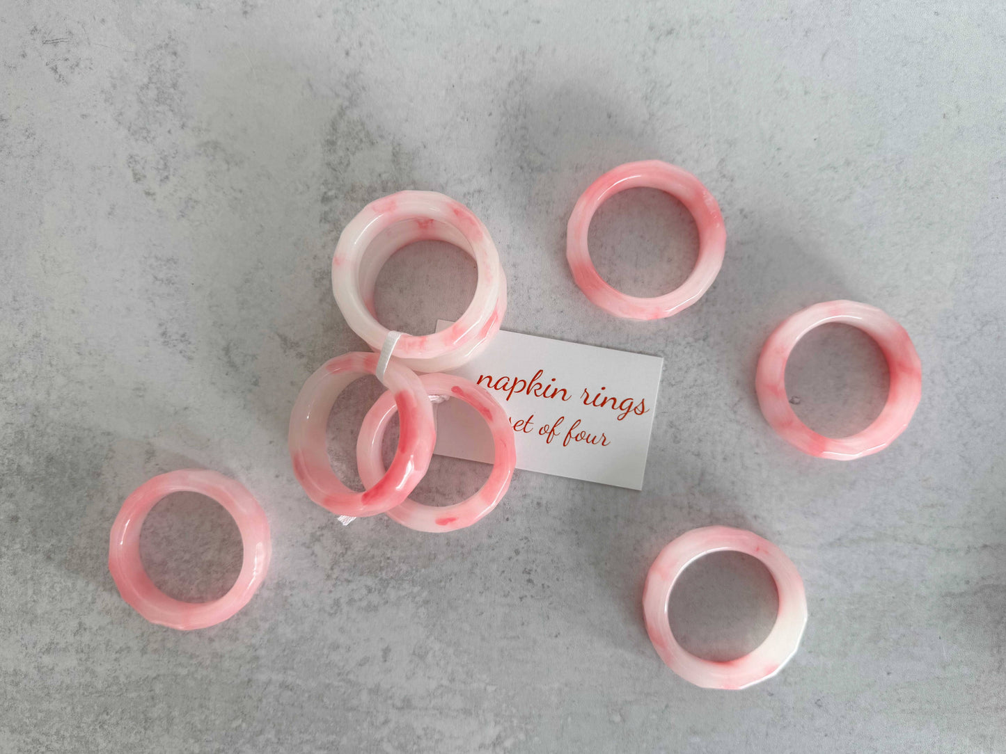 Sherbet Napkin Rings | Strawberry