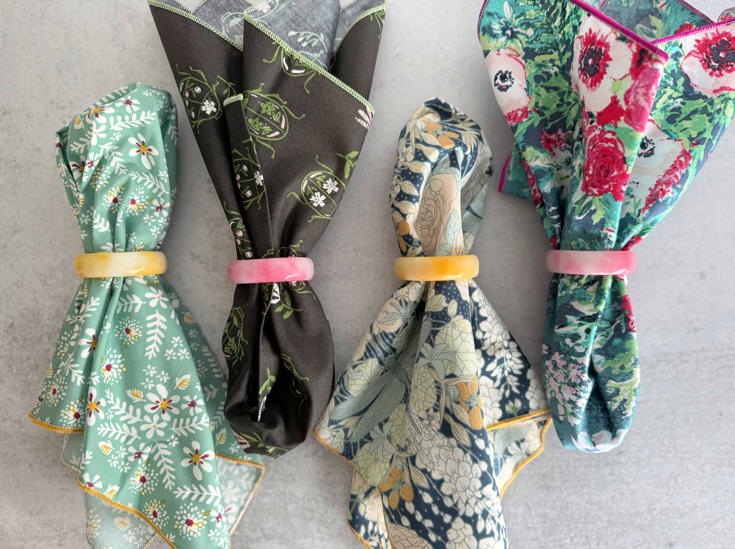 Sherbet Napkin Rings | Strawberry