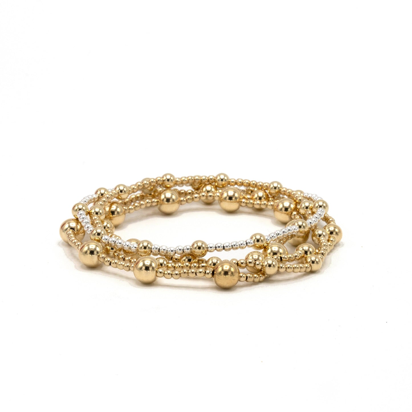 2mm4 Malibu 14k Gold-Filled Beaded Bracelet | 7"