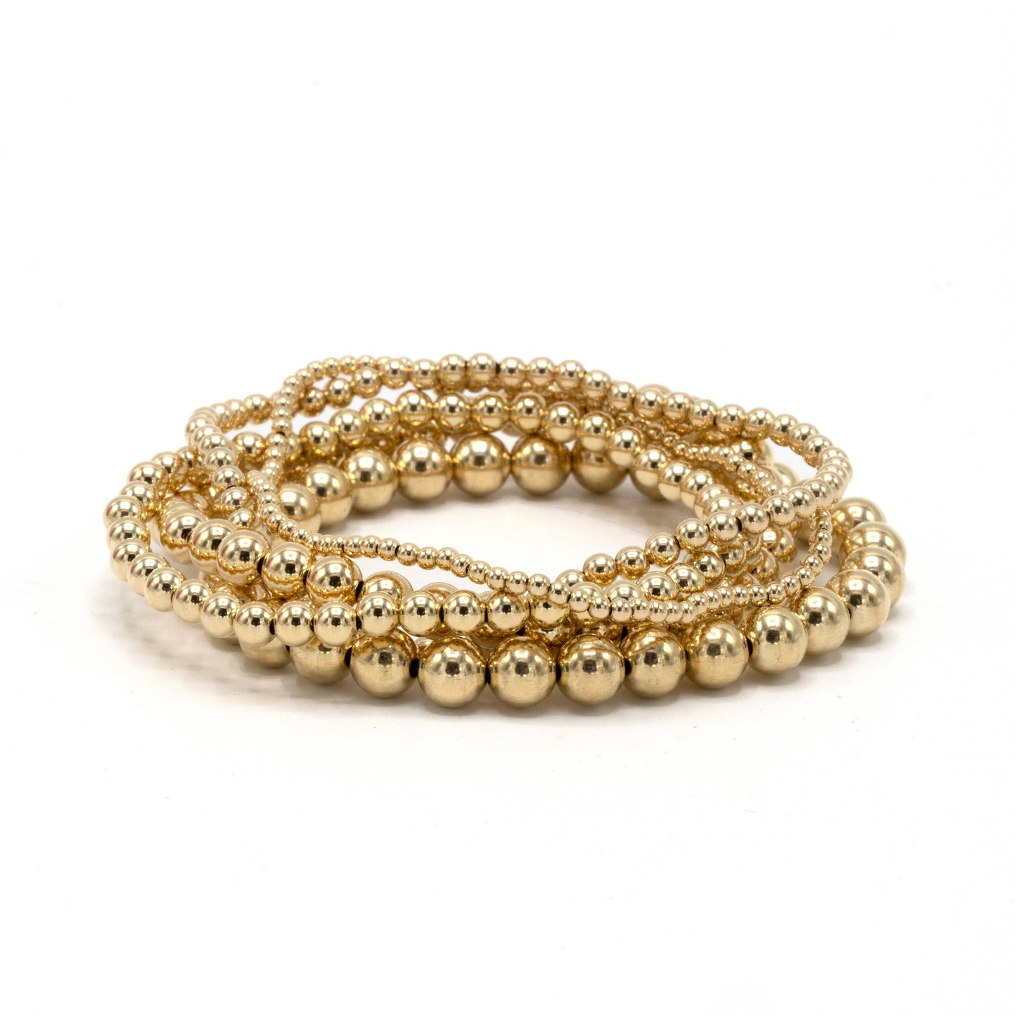 4mm+2mm+4mm Gold Filled Waterproof Dimension Bracelet | 7"