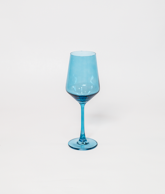 Blue Lagoon | Colored Wine Glass