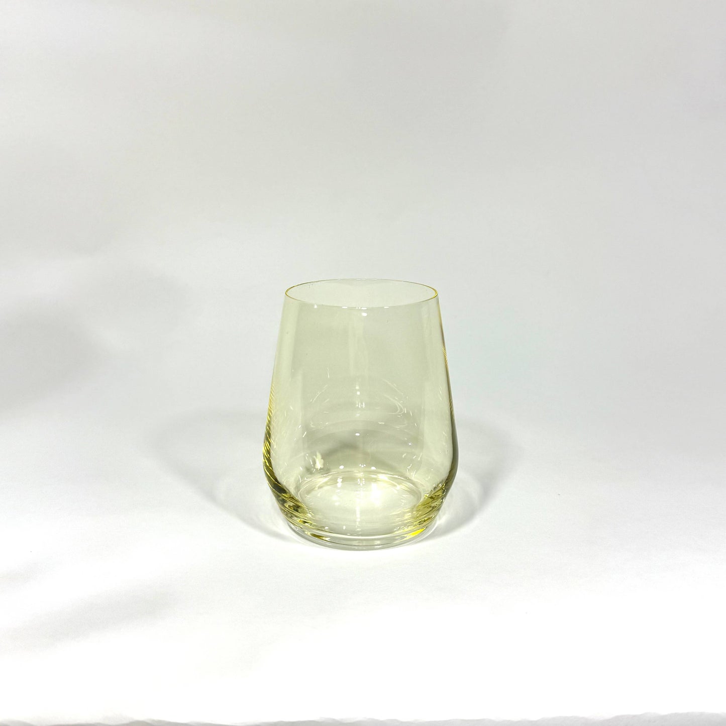 Lemon Drop Yellow | Stemless Colored Wineglass
