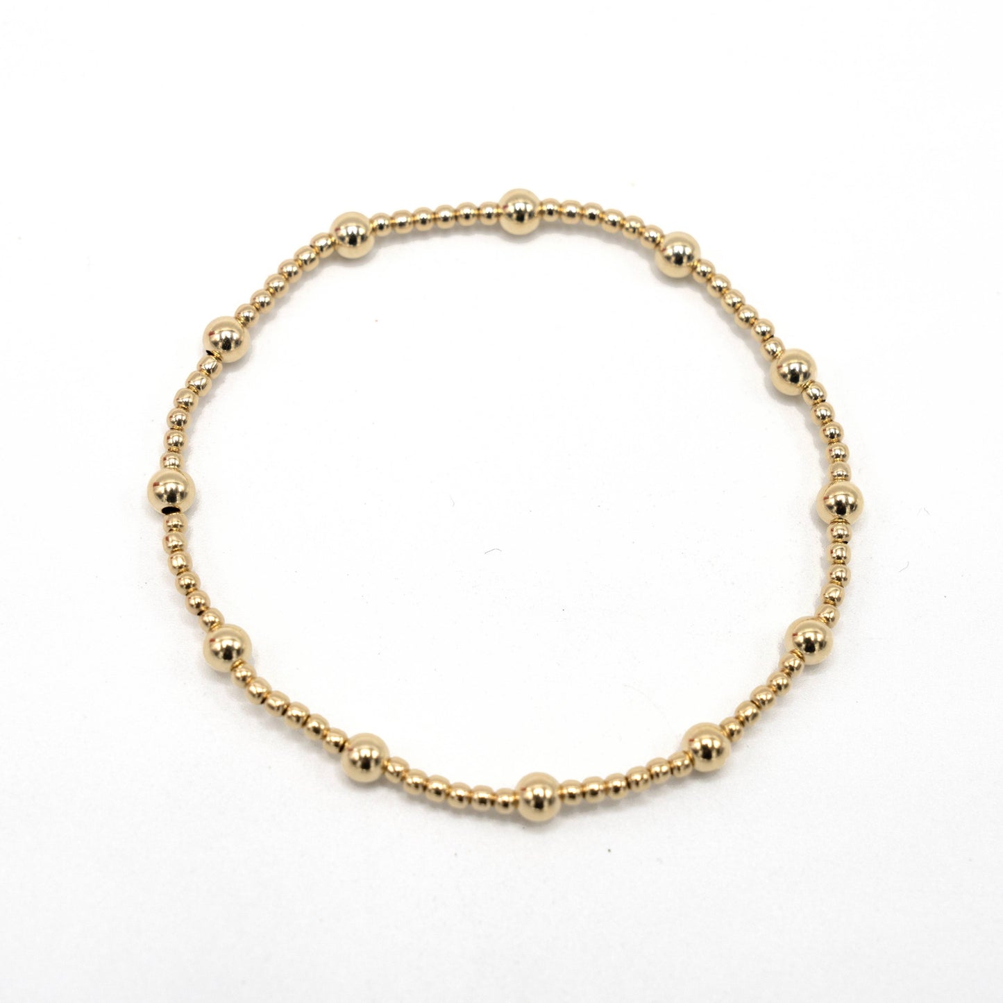 2mm4 Malibu 14k Gold-Filled Beaded Bracelet | 7"