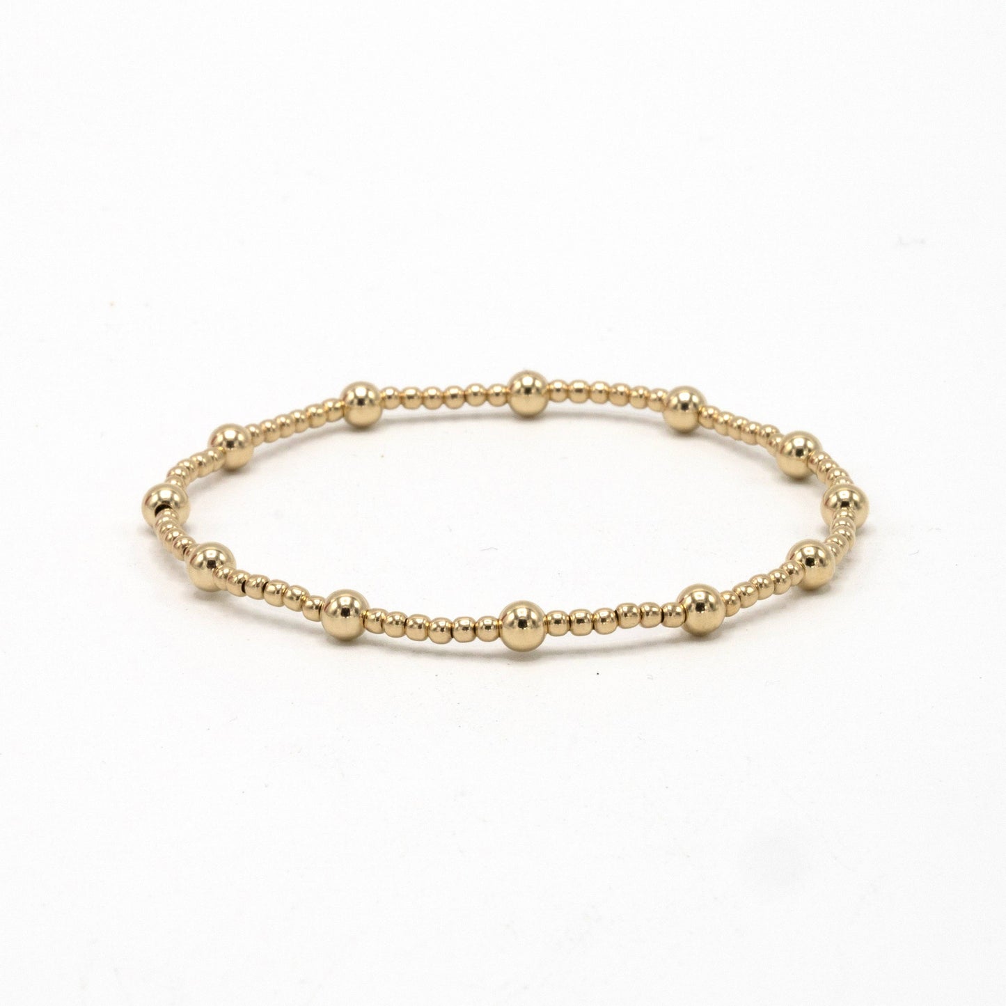 2mm4 Malibu 14k Gold-Filled Beaded Bracelet | 7"