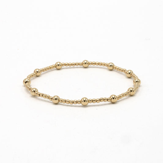 2mm4 Malibu 14k Gold-Filled Beaded Bracelet | 7"