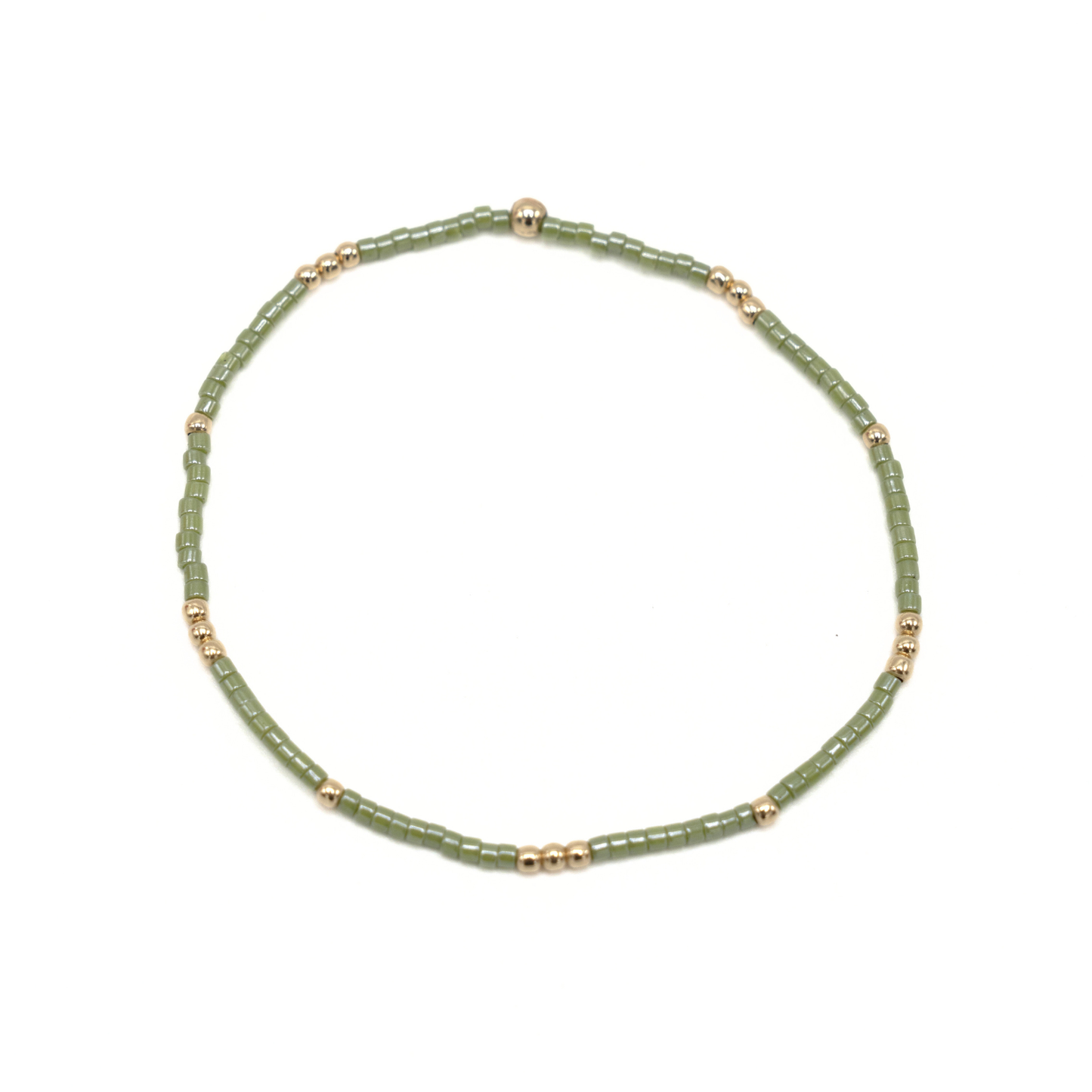 2mm Newport EVERGREEN + Gold Filled Waterproof Bracelet | 6.5"