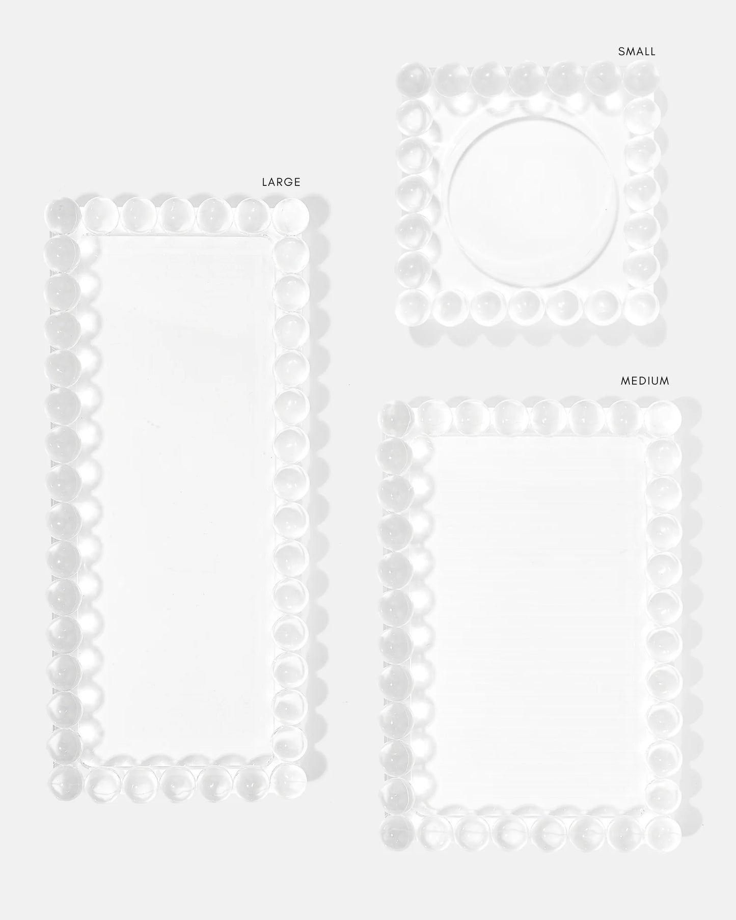 Large Bubble Lucite Tray