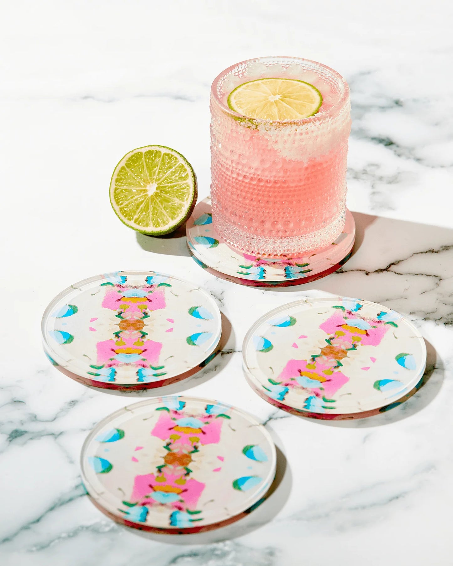 Monets Garden Pink Coaster | Laura Park x Tart