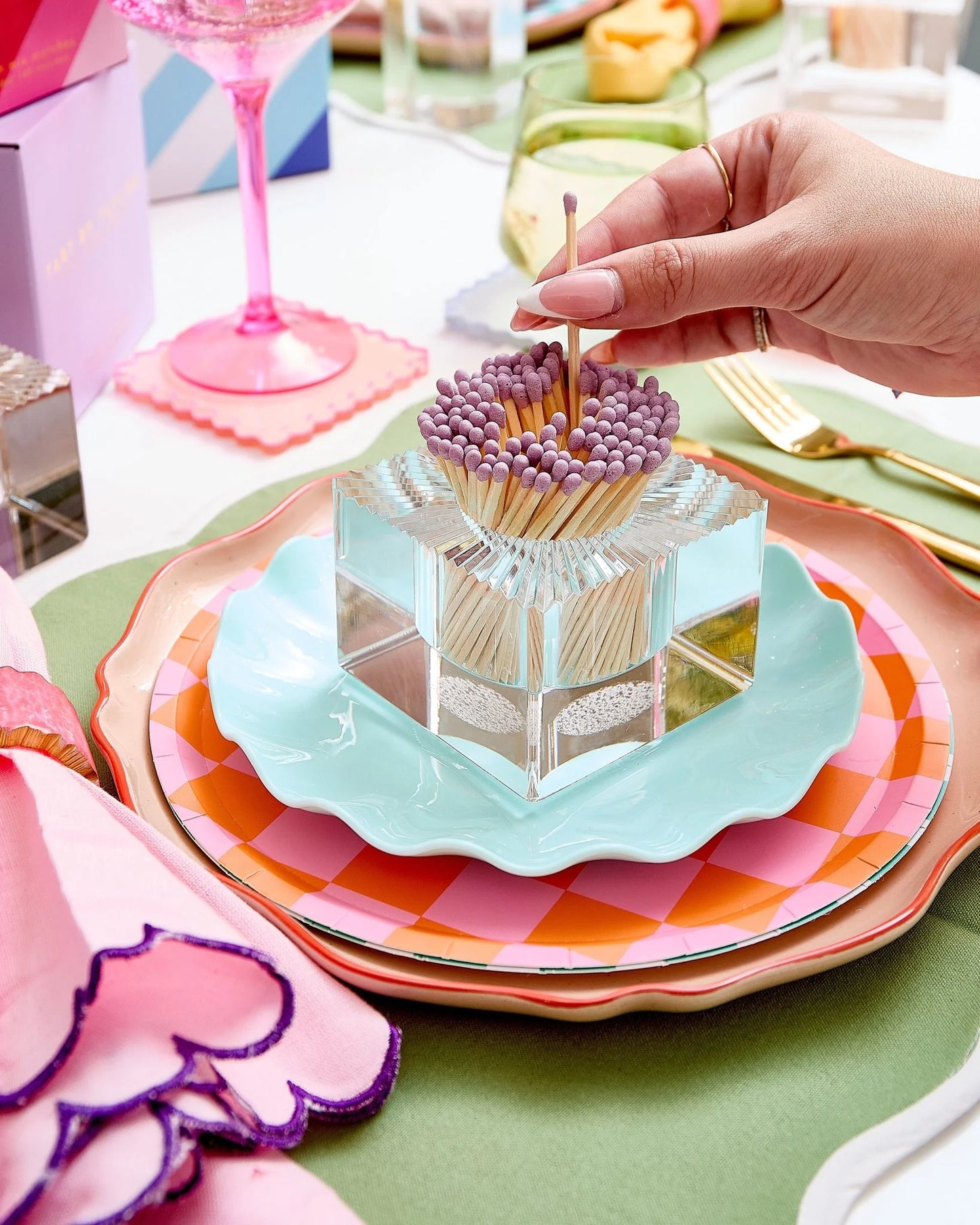 Square Match Striker | Lavender Matches