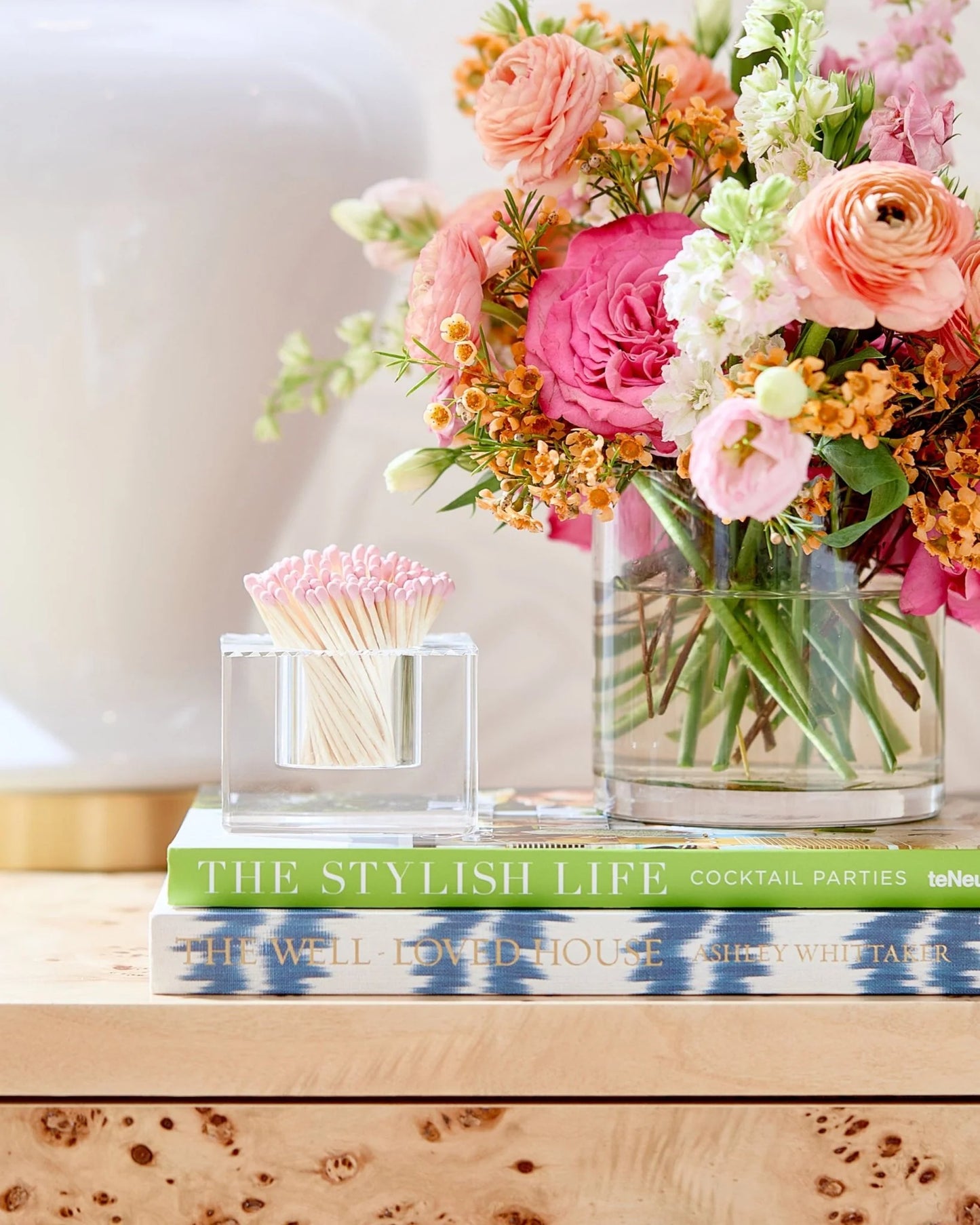 Square Match Striker | Light Pink Matches